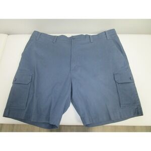 Roundtree & Yorke Men's Blue Cotton Blend Cargo Shorts Size 48
